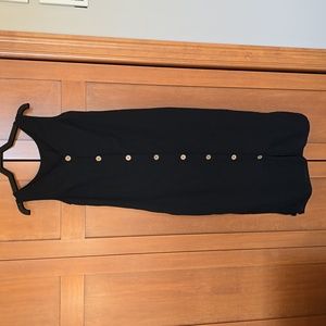 Black button down swimsuit cover up